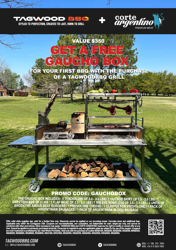 PROMO ONLY VALID CORTE ARGENTINO - TAGWOOD BBQ