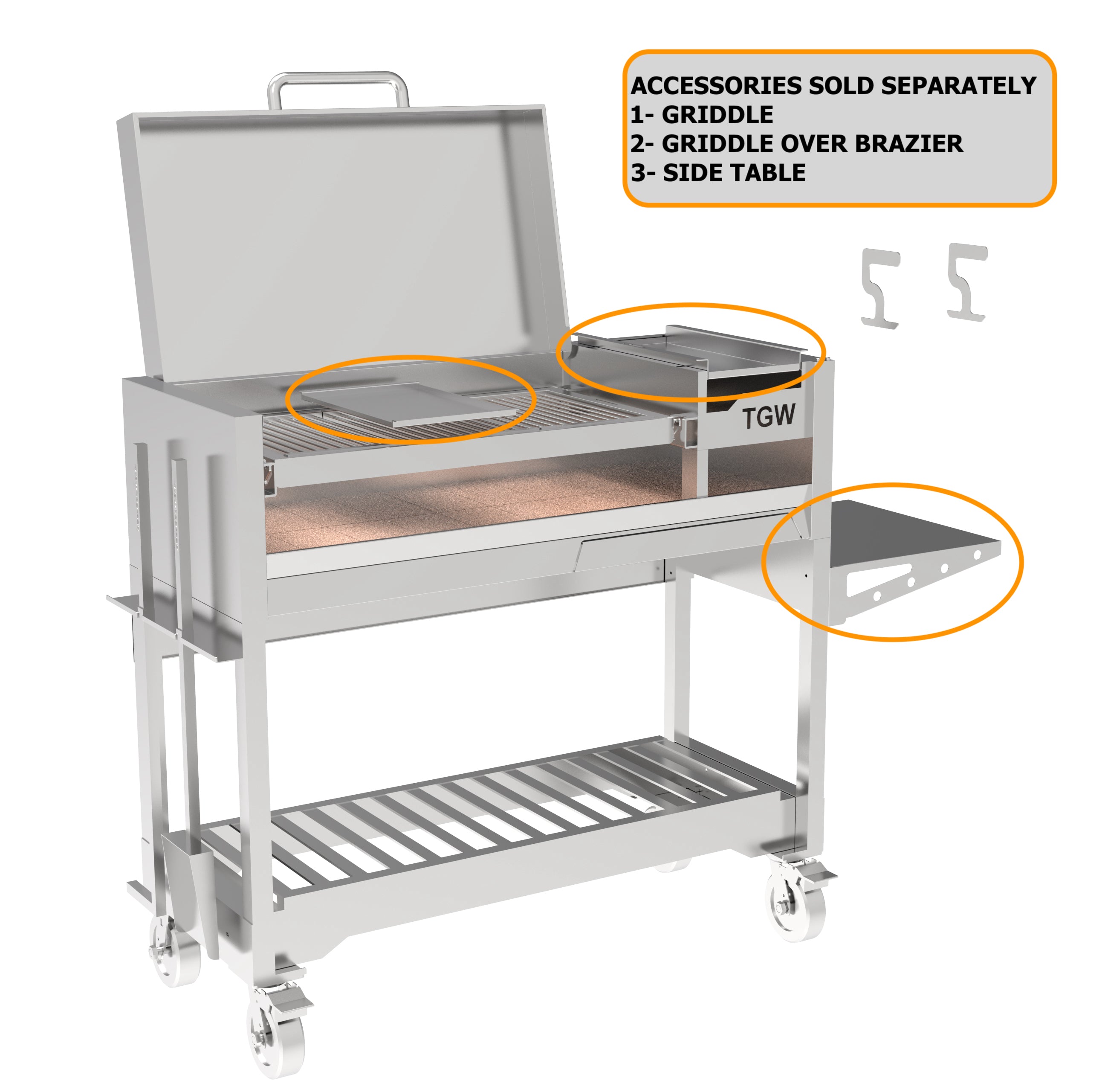 Tagwood BBQ Argentine Wood Fire & Charcoal Gaucho Grill | BBQ18SS-- PRE-ORDER - TAGWOOD BBQ