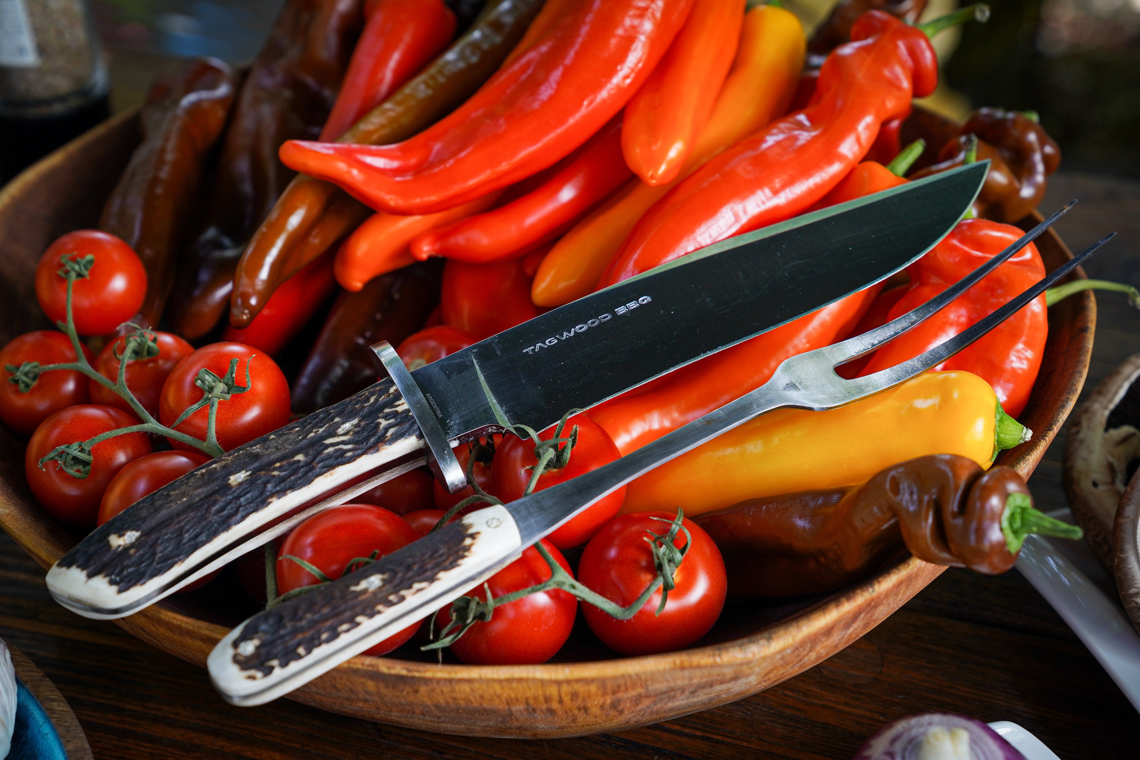 Meat Fork & Carving Knife BBQ Set | KF15 - TAGWOOD BBQ STORES