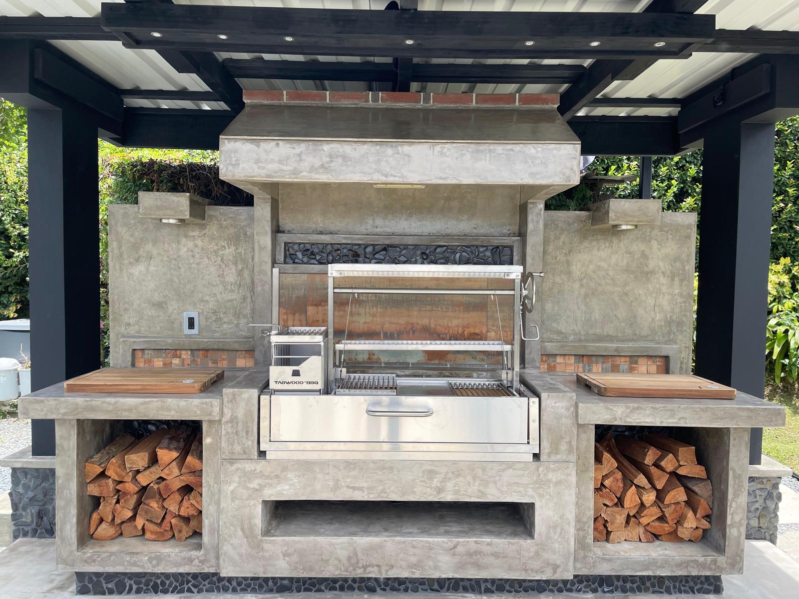 Tagwood BBQ Santa Maria Argentine Wood Fire & Charcoal Gaucho Grill Built in | BBQ05SS-- - TAGWOOD BBQ