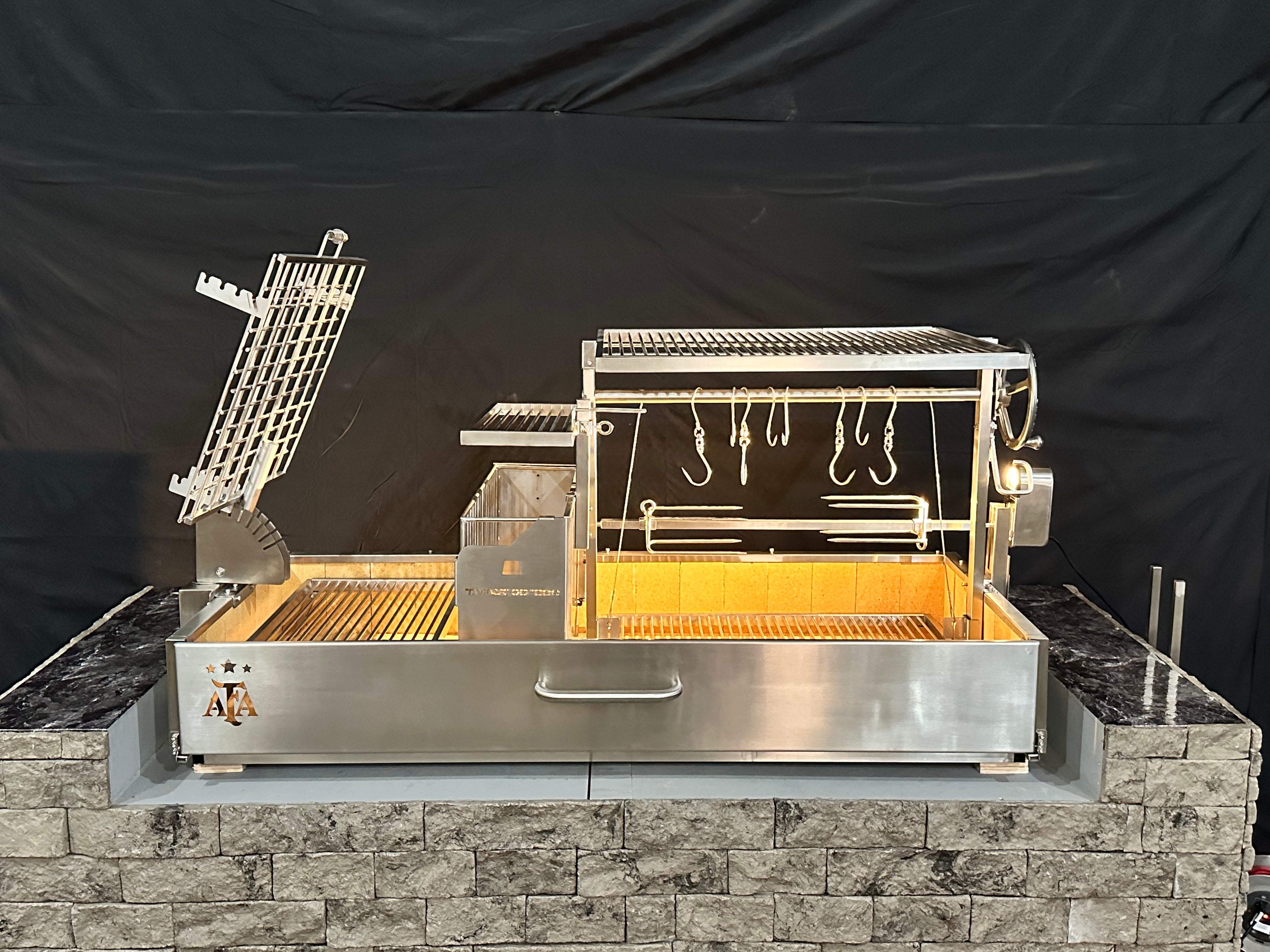 Tagwood BBQ Argentine Santa Maria Wood Fire & Charcoal Gaucho Grill | BBQ28SS - TAGWOOD BBQ STORES