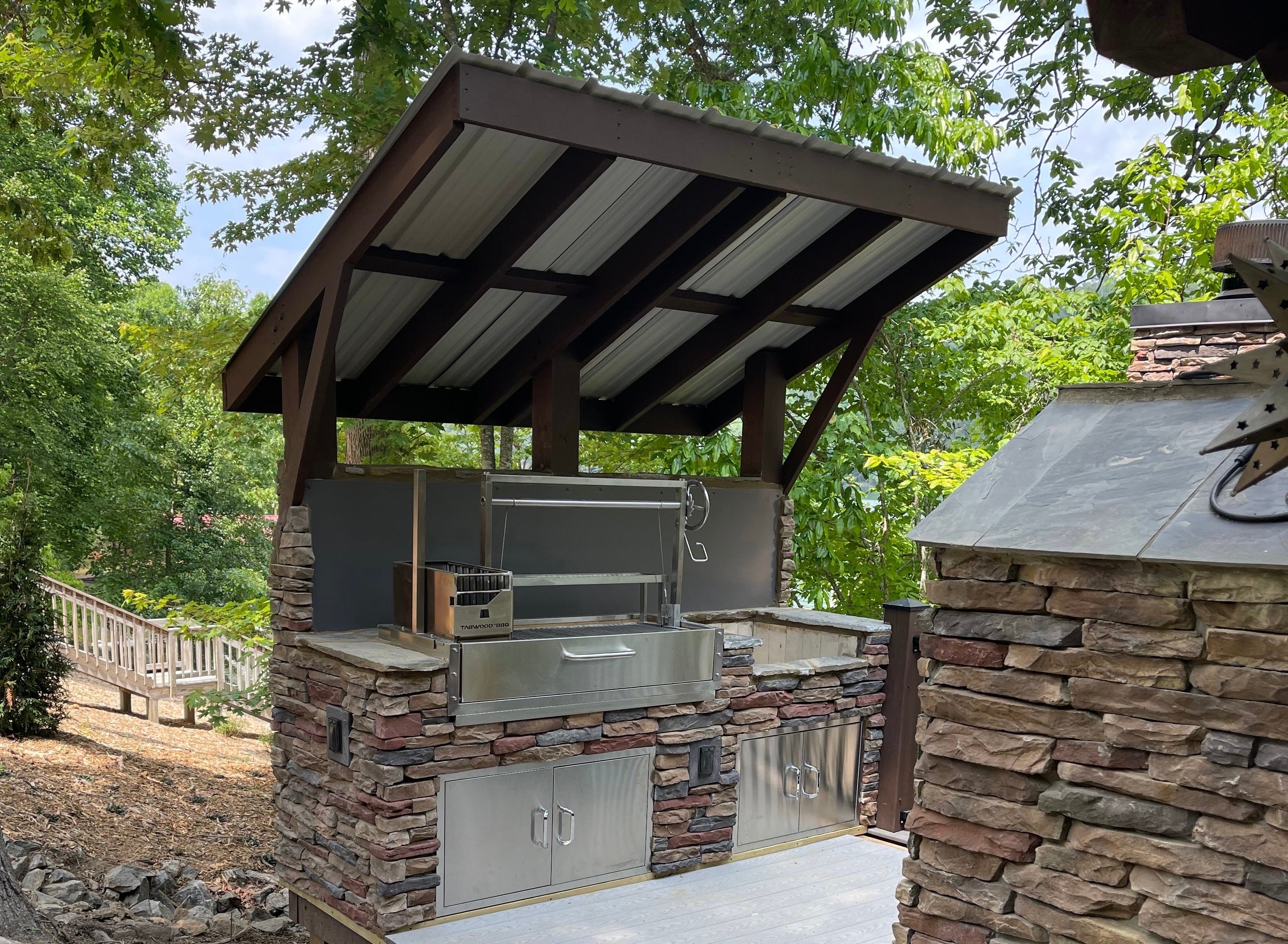 Tagwood BBQ Santa Maria Argentine Wood Fire & Charcoal Gaucho Grill Built in | BBQ05SS-- - TAGWOOD BBQ