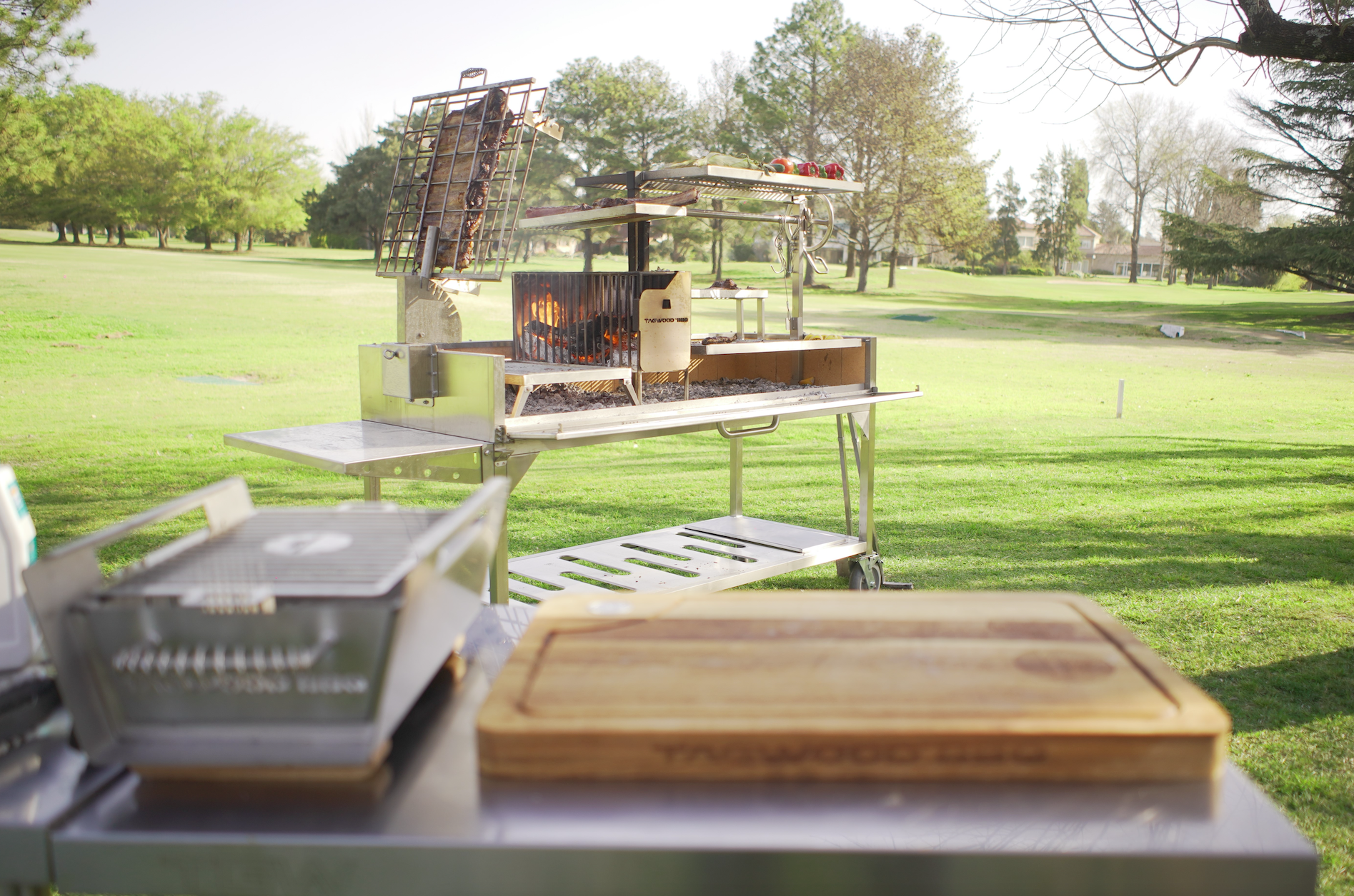 Tagwood BBQ Argentine Santa Maria Wood Fire & Charcoal Gaucho Grill | BBQ26SS -- - TAGWOOD BBQ