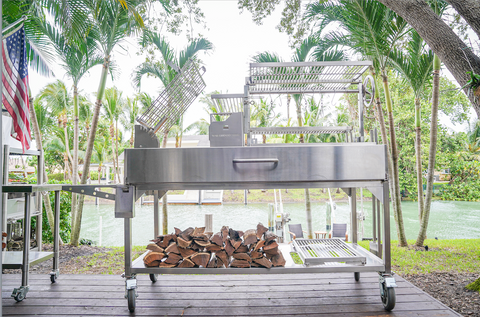 Tagwood BBQ Argentine Santa Maria Wood Fire & Charcoal Gaucho Grill | BBQ26SS -- - TAGWOOD BBQ