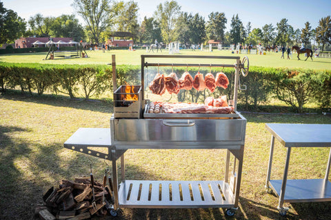 Tagwood BBQ Argentine Santa Maria Wood Fire & Charcoal Gaucho Grill | BBQ03SS- - TAGWOOD BBQ