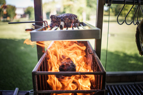 Tagwood BBQ Argentine Santa Maria Wood Fire & Charcoal Gaucho Grill | BBQ03SS- - TAGWOOD BBQ