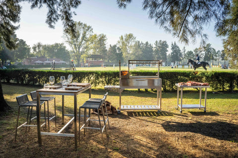 Tagwood BBQ Argentine Santa Maria Wood Fire & Charcoal Gaucho Grill | BBQ03SS- - TAGWOOD BBQ