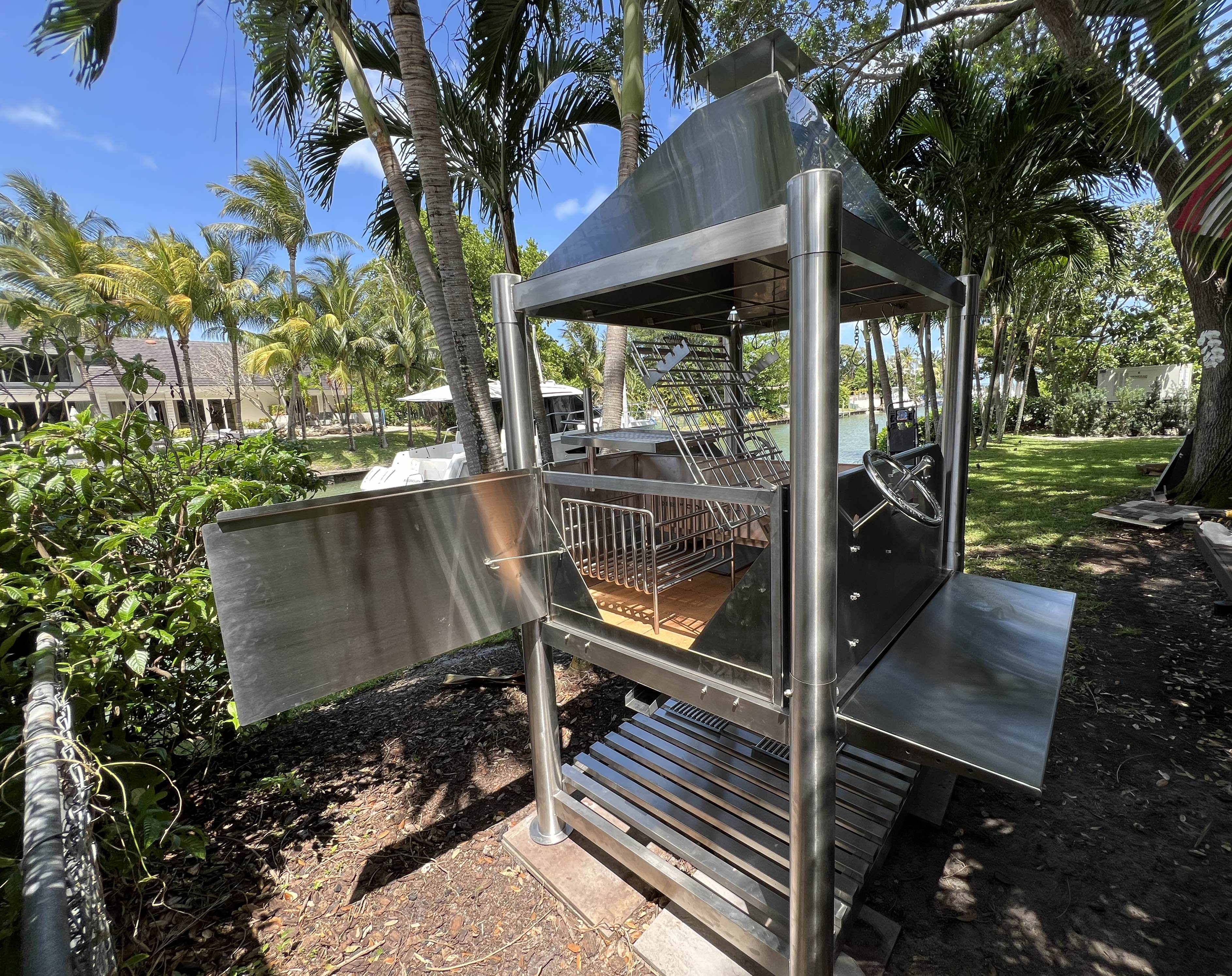 Tagwood BBQ Argentine Santa Maria Wood Fire & Charcoal Gaucho Grill all Stainless Steel | BBQ12SS PRE-ORDER - TAGWOOD BBQ