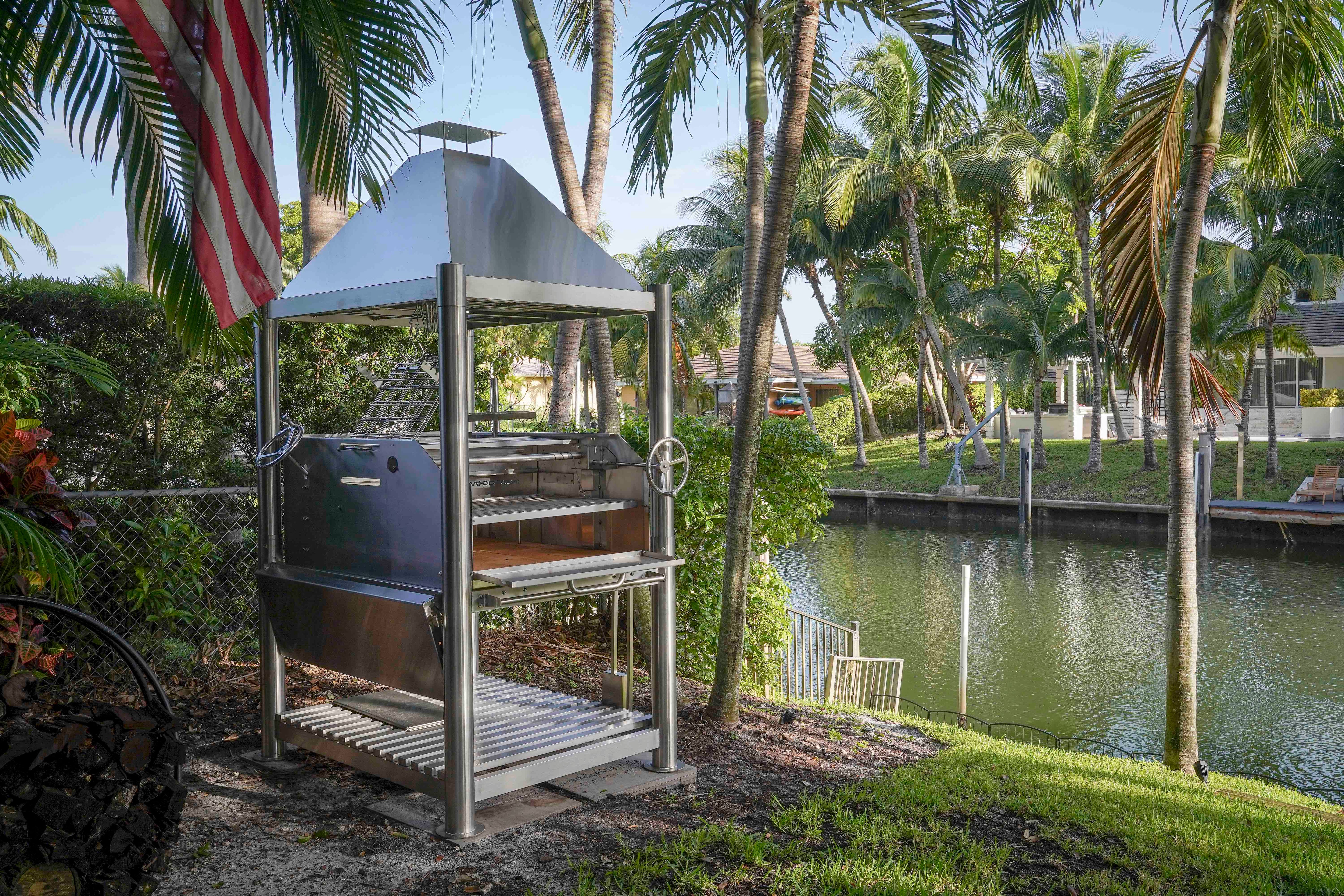 Tagwood BBQ Argentine Santa Maria Wood Fire & Charcoal Gaucho Grill all Stainless Steel | BBQ12SS - TAGWOOD BBQ
