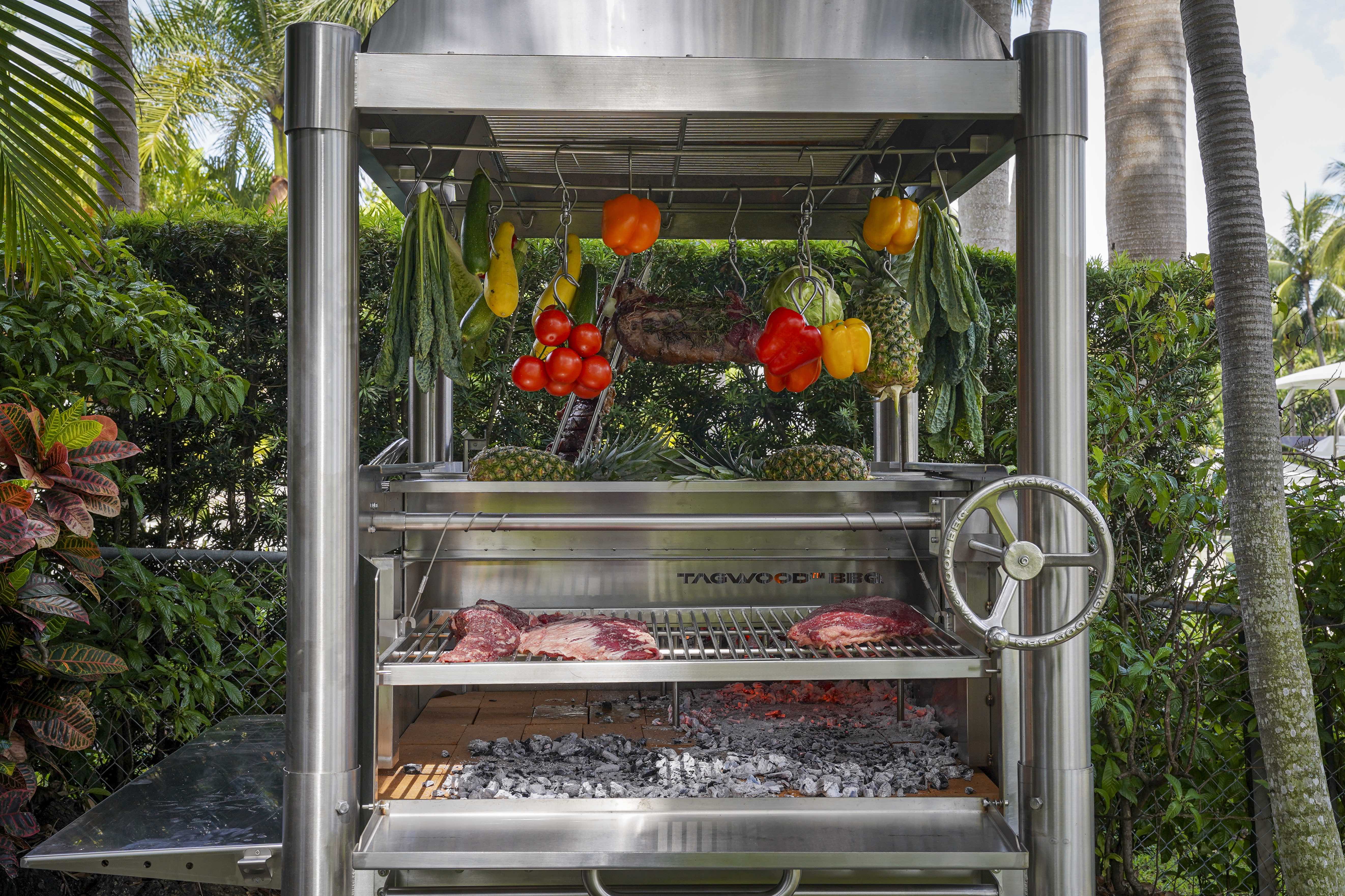 Tagwood BBQ Argentine Santa Maria Wood Fire & Charcoal Gaucho Grill all Stainless Steel | BBQ12SS - TAGWOOD BBQ