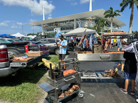 Tagwood BBQ Argentine Santa Maria Wood Fire & Charcoal Gaucho Grill | BBQ03SS MINI - - TAGWOOD BBQ
