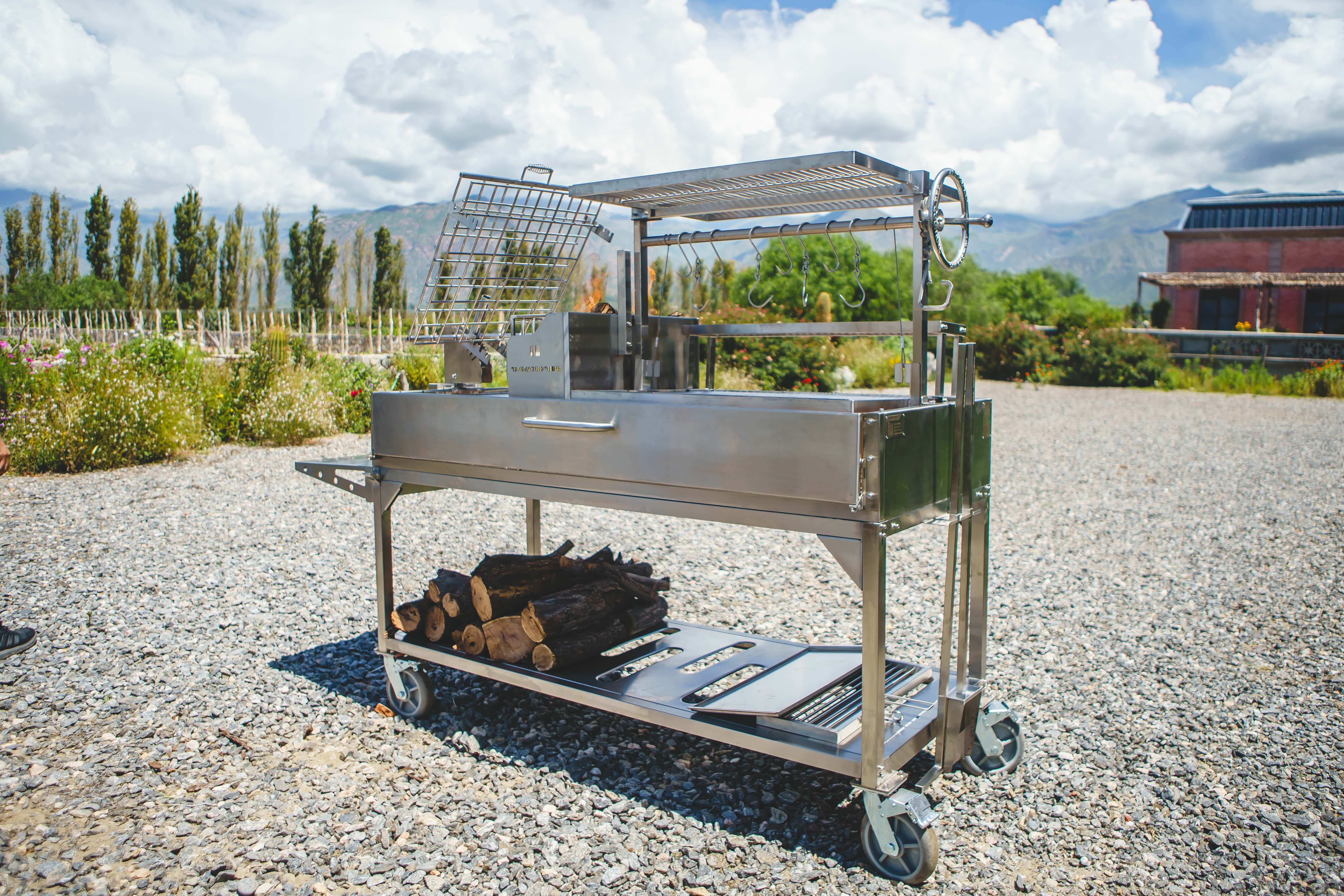 Tagwood BBQ Argentine Santa Maria Wood Fire & Charcoal Gaucho Grill | BBQ26SS -- - TAGWOOD BBQ