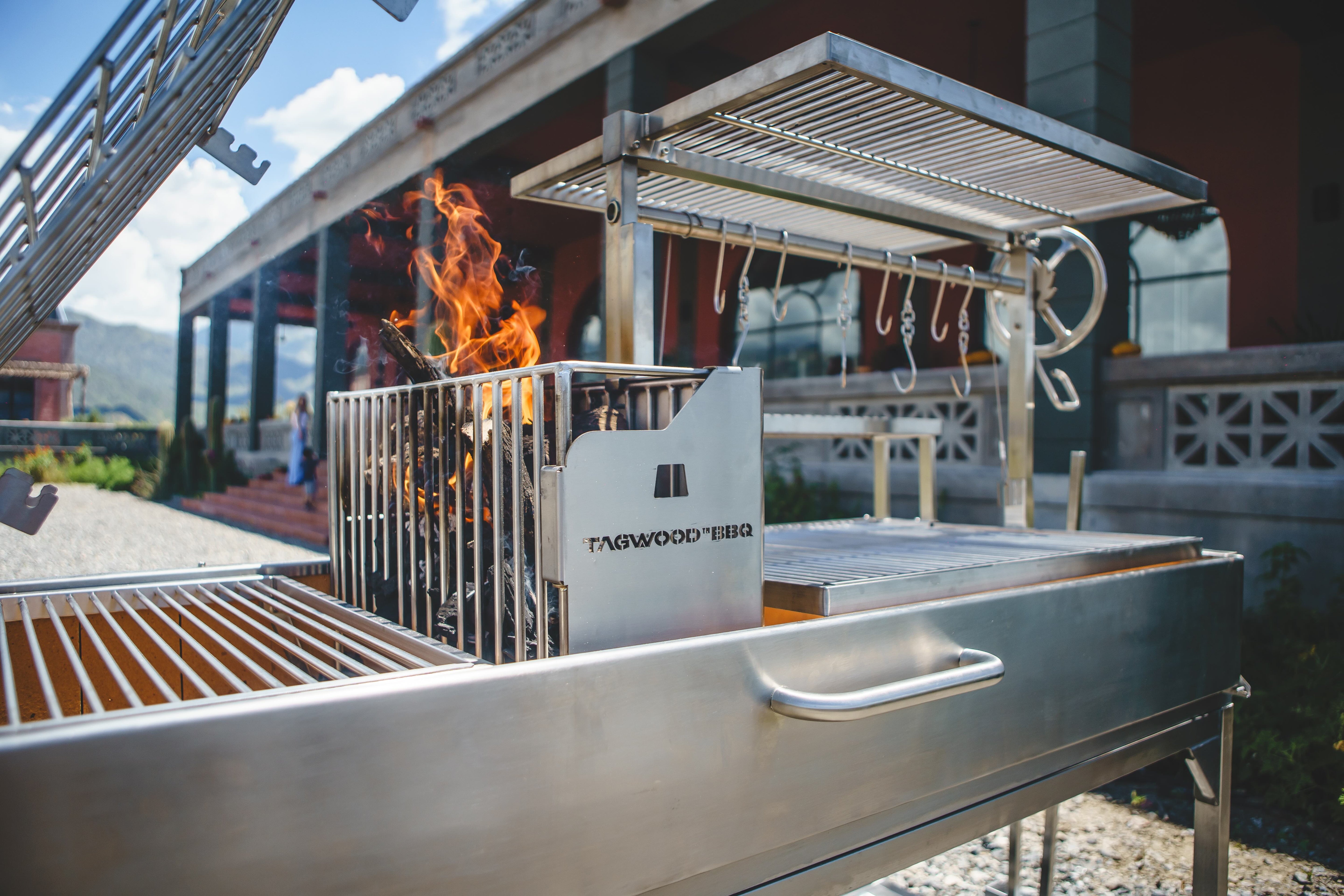 Tagwood BBQ Argentine Santa Maria Wood Fire & Charcoal Gaucho Grill | BBQ26SS -- - TAGWOOD BBQ