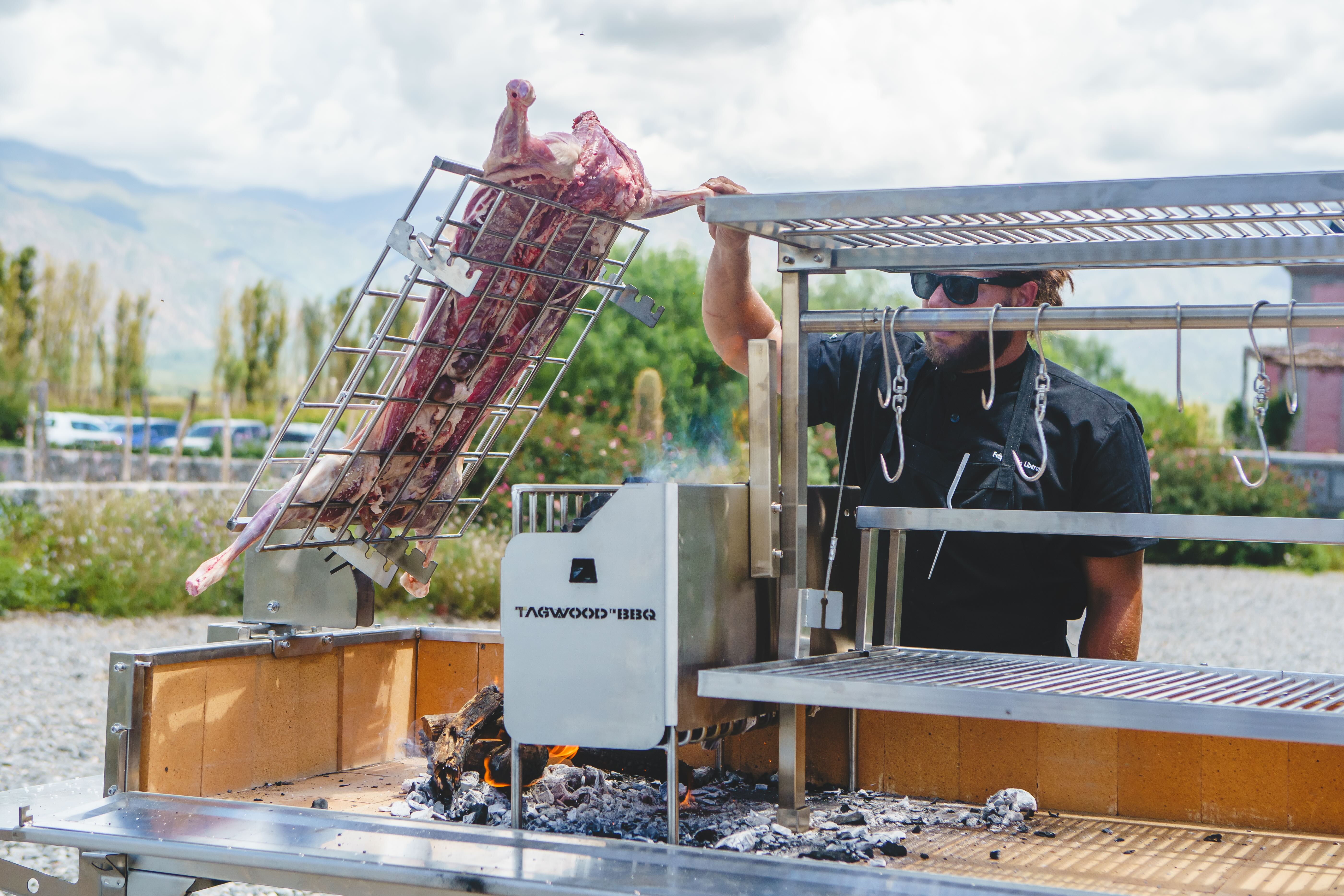 Tagwood BBQ Argentine Santa Maria Wood Fire & Charcoal Gaucho Grill | BBQ26SS -- - TAGWOOD BBQ