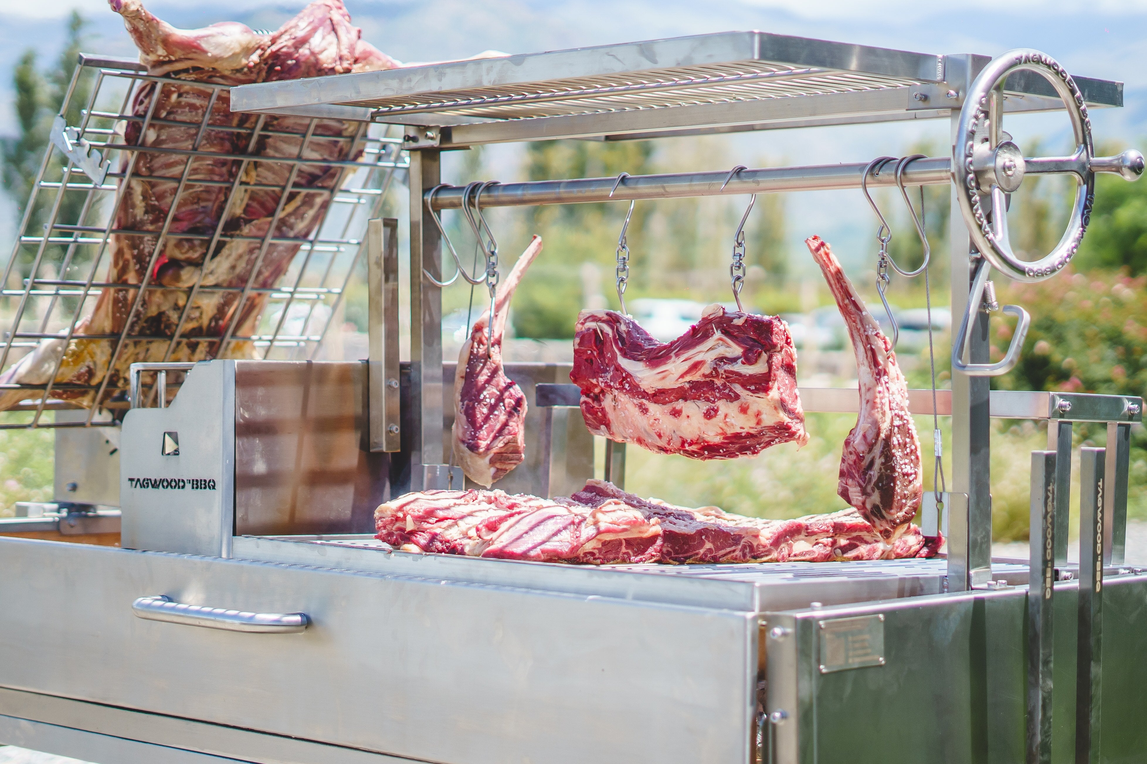 Tagwood BBQ Argentine Santa Maria Wood Fire & Charcoal Gaucho Grill | BBQ26SS -- - TAGWOOD BBQ