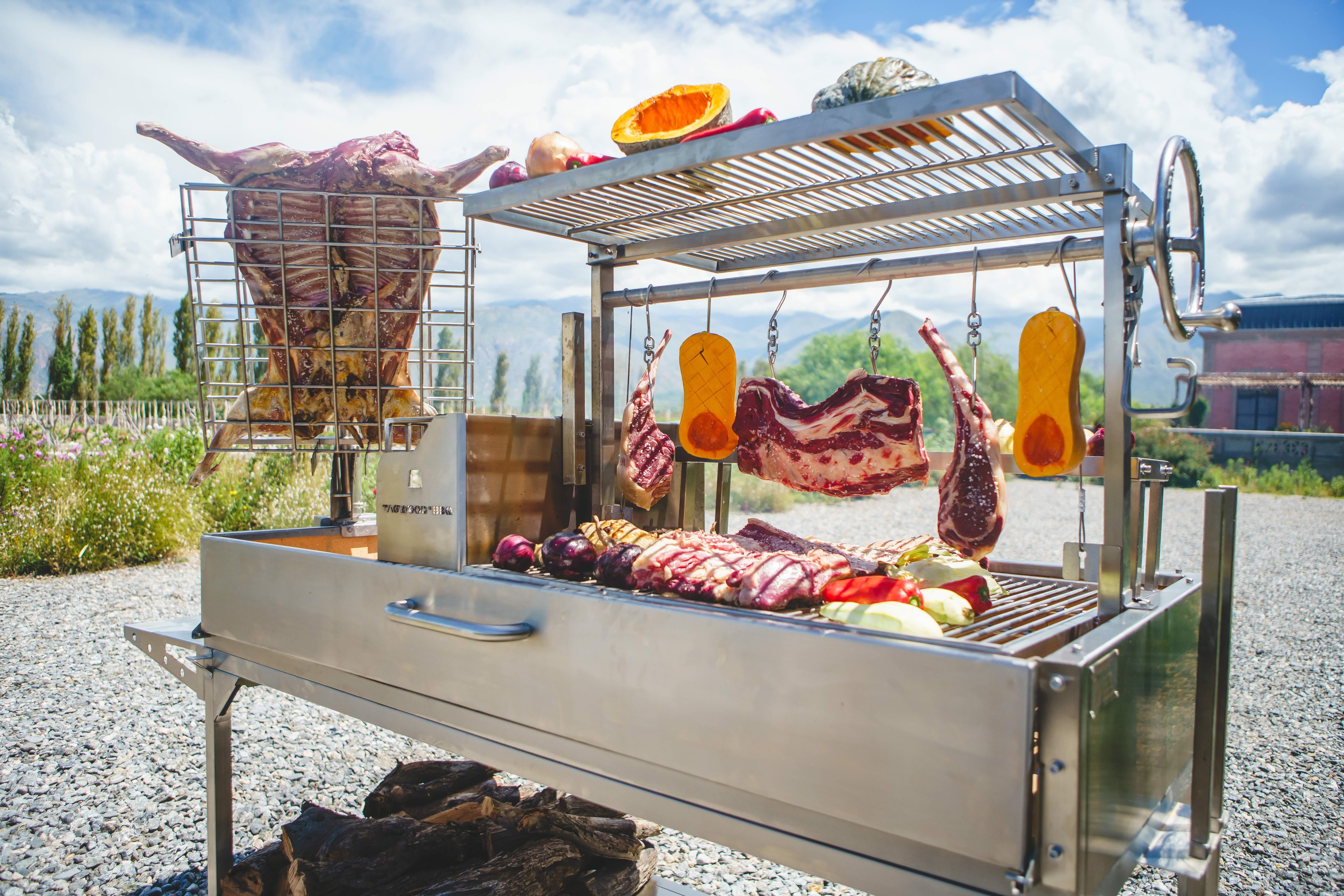Tagwood BBQ Argentine Santa Maria Wood Fire & Charcoal Gaucho Grill | BBQ26SS -- - TAGWOOD BBQ