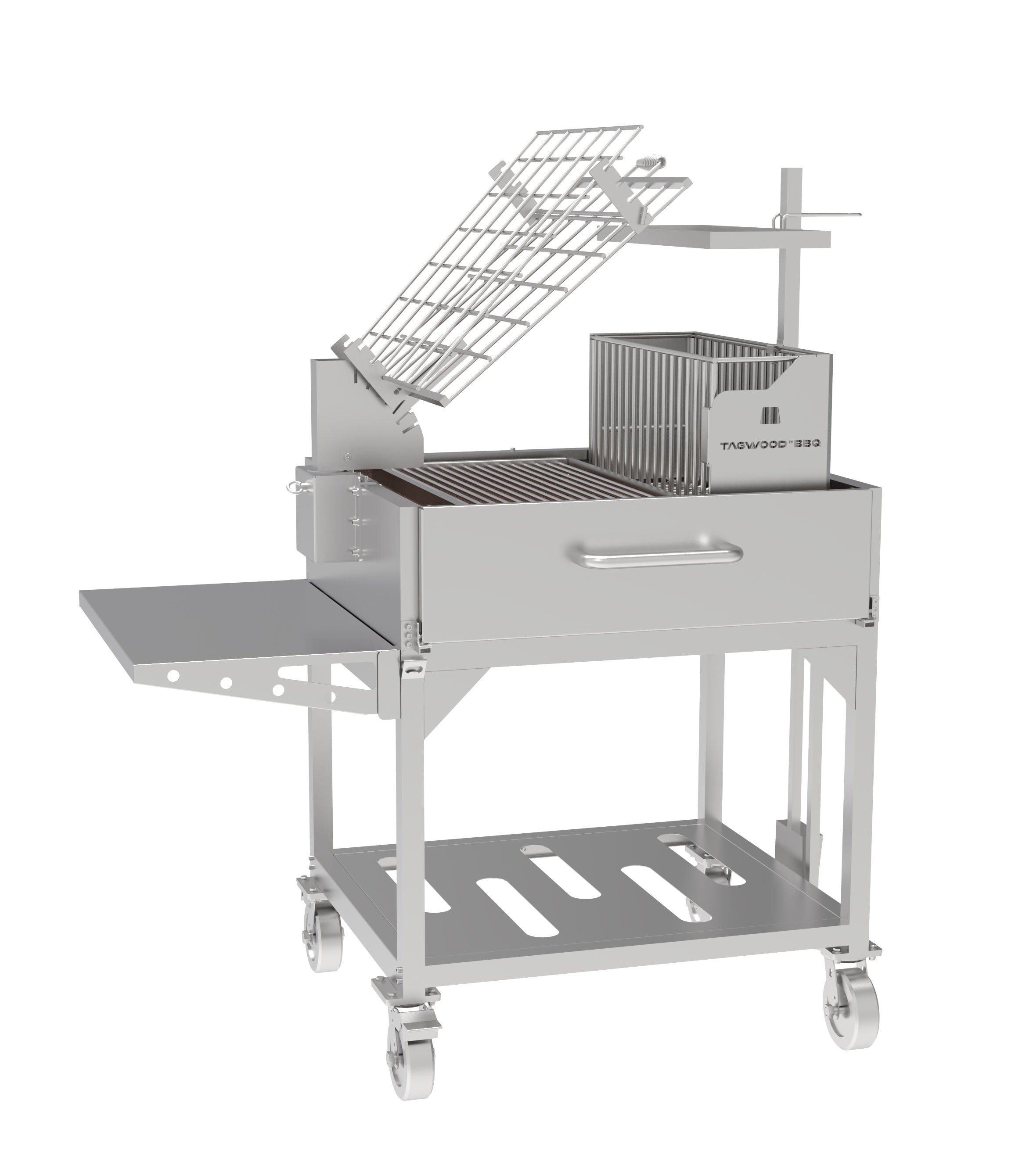 Tagwood BBQ Argentine Clamp Grill with firebox | BBQ33SS -- PRE-ORDER - TAGWOOD BBQ