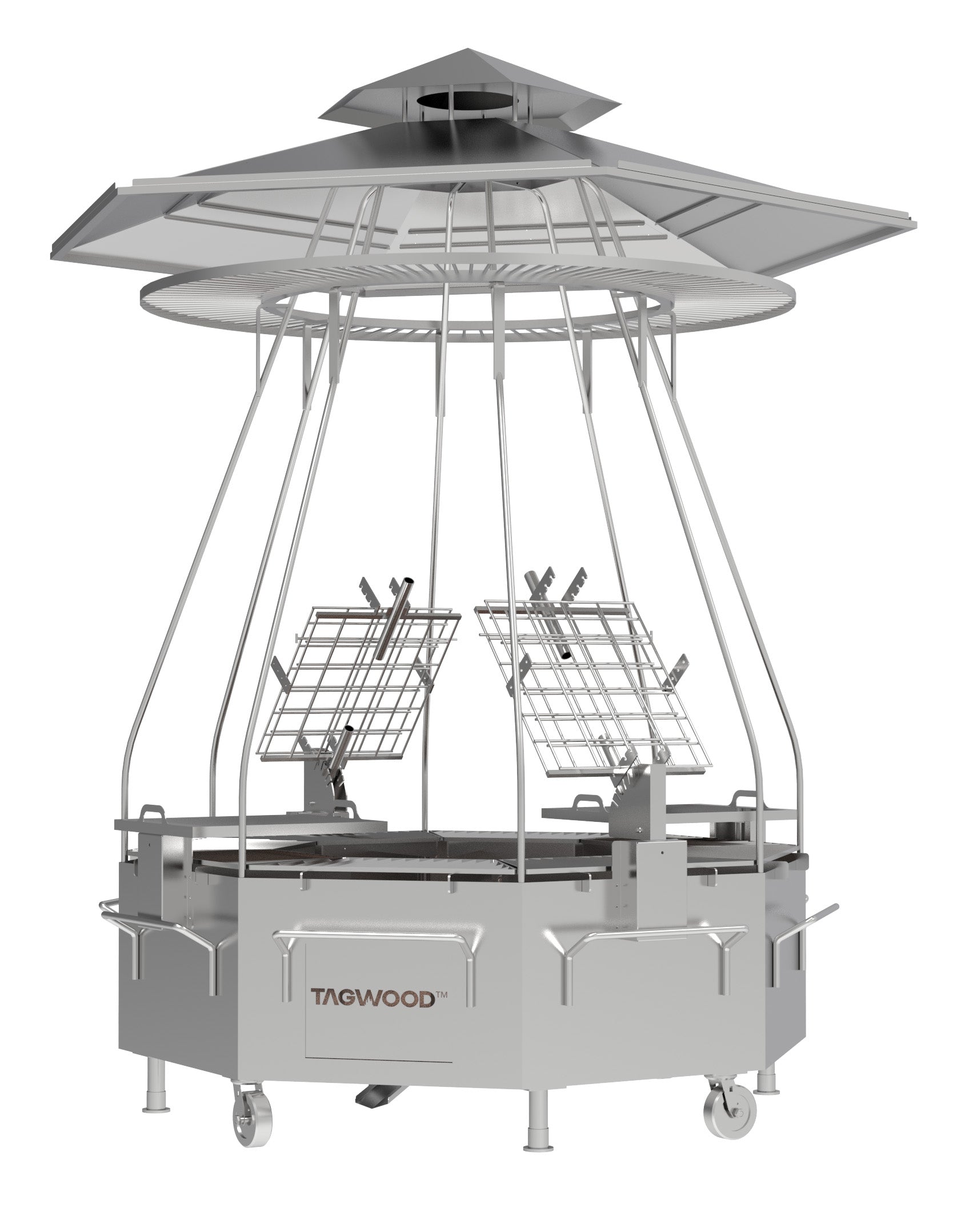Tagwood BBQ Argentine Santa Maria Wood Fire & Charcoal THE TAGWOOD TOWER Grill | BBQ37SS - PRE-ORDER - TAGWOOD BBQ