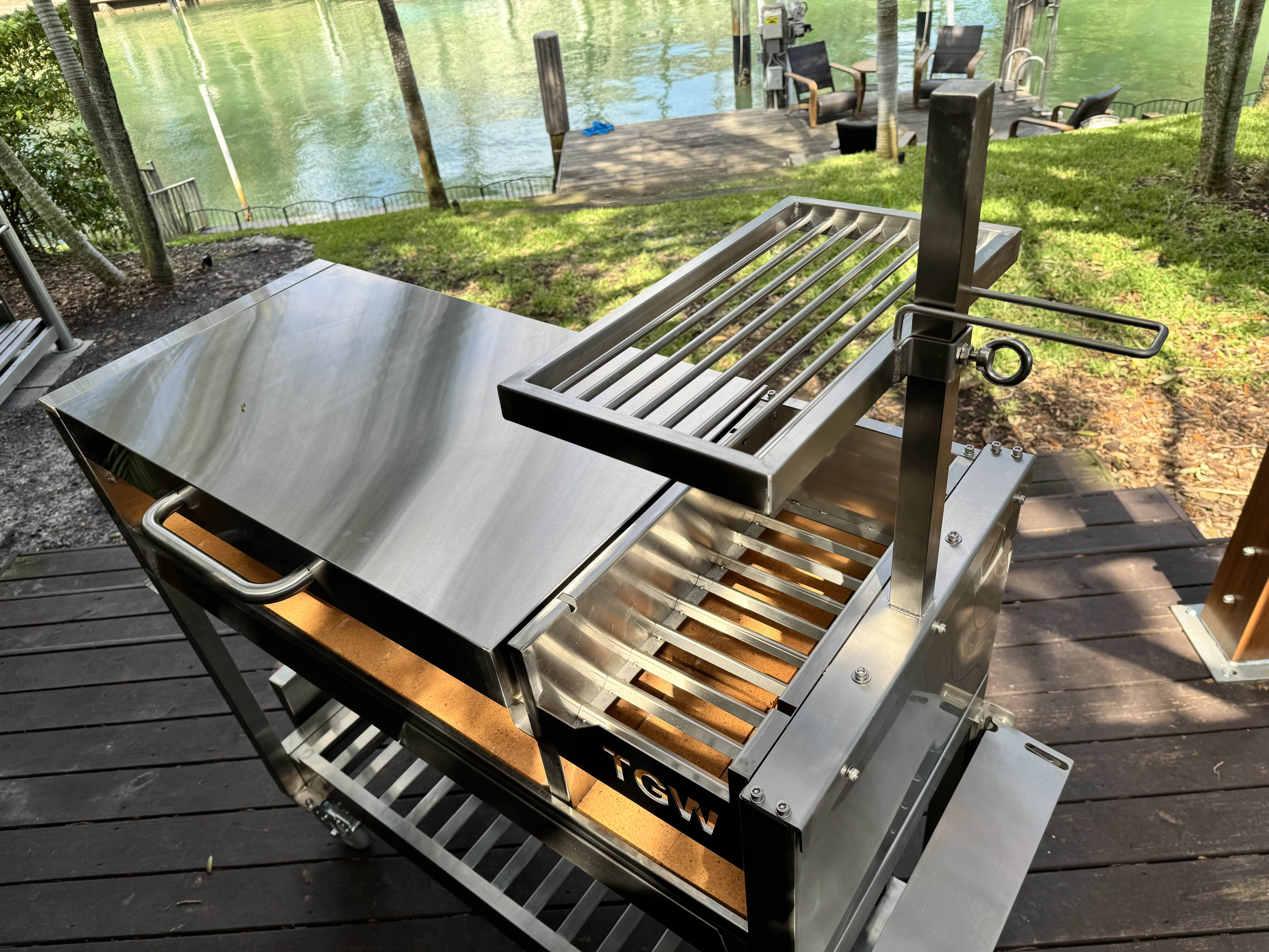 Tagwood BBQ Argentine Wood Fire & Charcoal Gaucho Grill | BBQ18SS-- PRE-ORDER - TAGWOOD BBQ