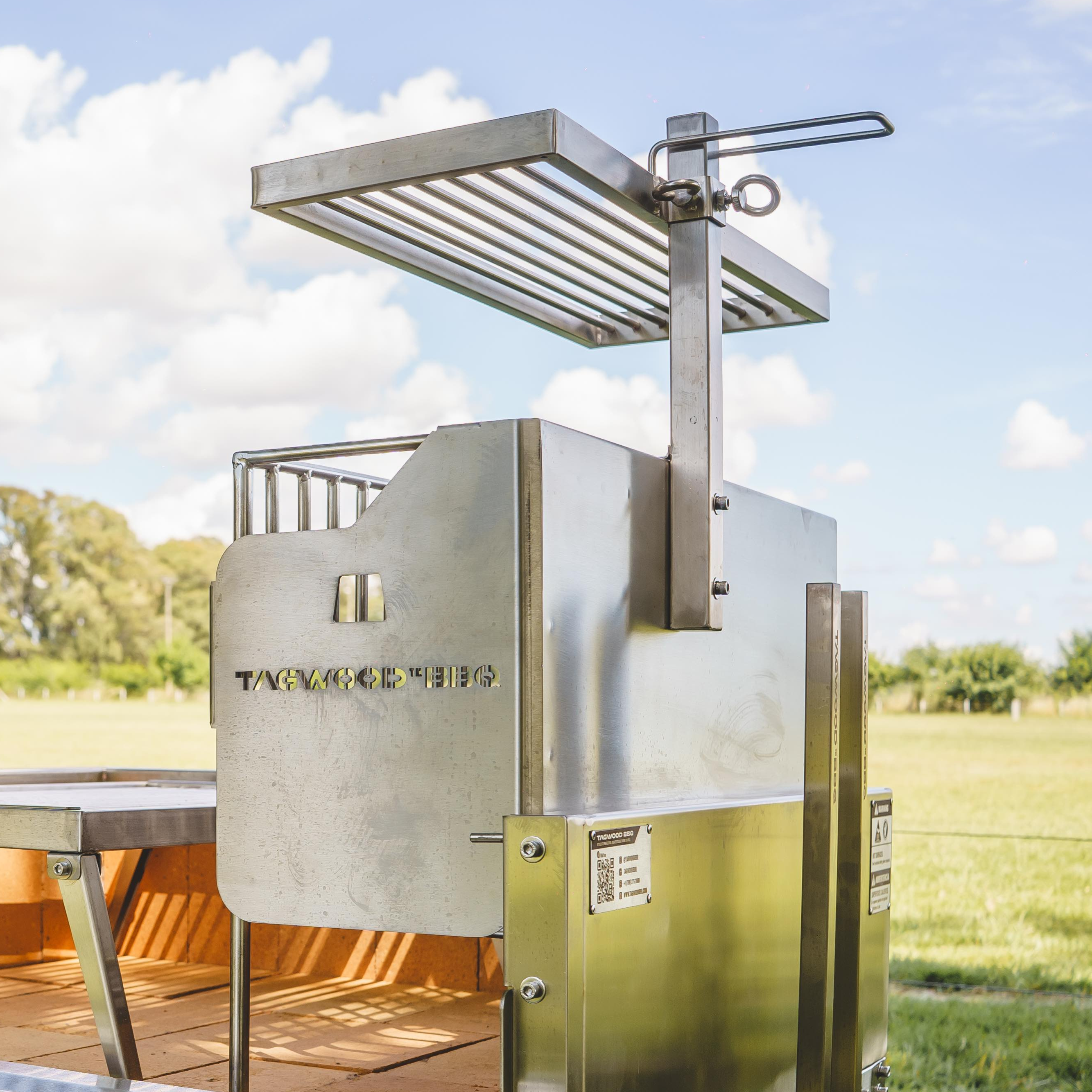 Tagwood BBQ Argentine Clamp Grill with firebox | BBQ33SS --