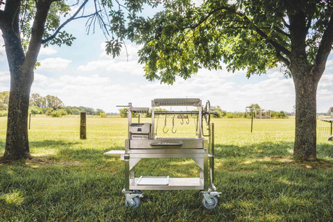 Tagwood BBQ Argentine Santa Maria Wood Fire & Charcoal Gaucho Grill | BBQ03SS MINI - - TAGWOOD BBQ
