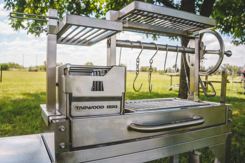 Tagwood BBQ Argentine Santa Maria Wood Fire & Charcoal Gaucho Grill | BBQ03SS MINI - - TAGWOOD BBQ