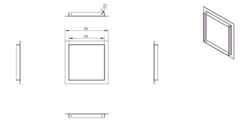 Tagwood BBQ Connection flange for Smoke Hood -- - TAGWOOD BBQ STORES