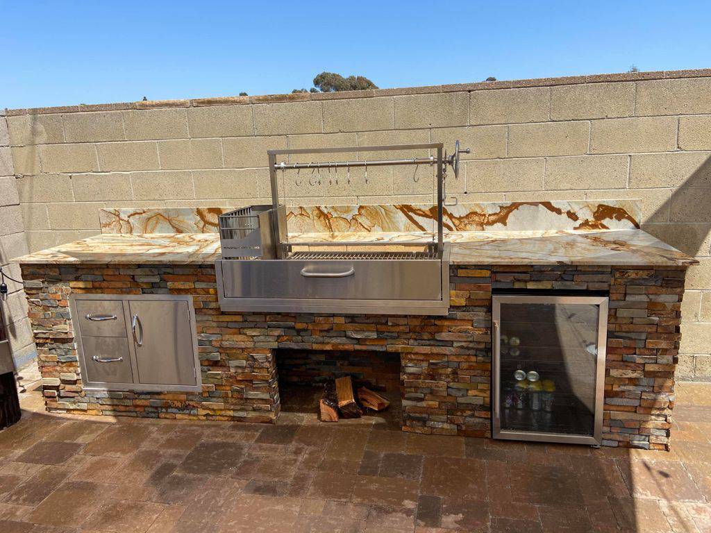Tagwood BBQ Santa Maria Argentine Wood Fire & Charcoal Gaucho Grill Built in | BBQ05SS-- - TAGWOOD BBQ STORES