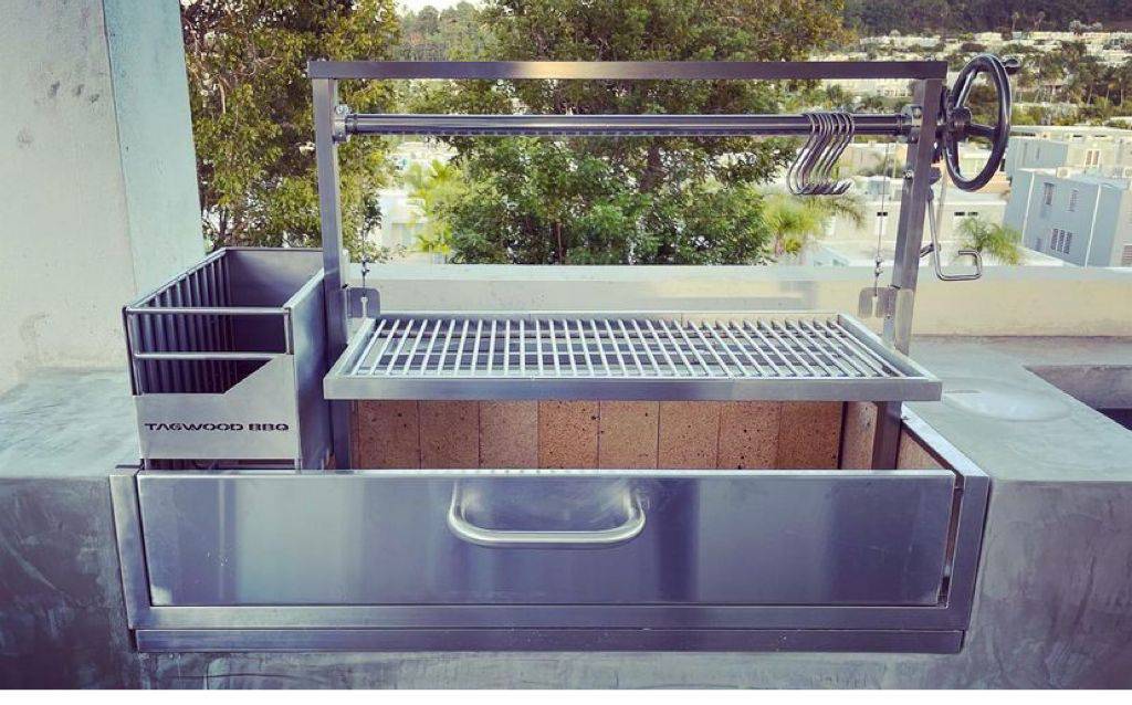 Tagwood BBQ Santa Maria Argentine Wood Fire & Charcoal Gaucho Grill Built in | BBQ05SS-- - TAGWOOD BBQ STORES