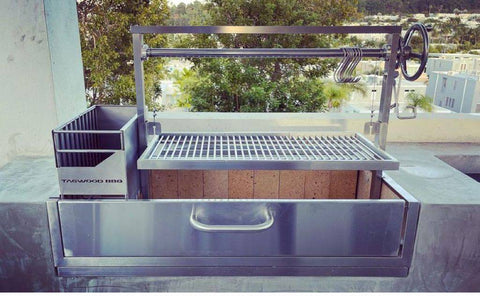 Tagwood BBQ Santa Maria Argentine Wood Fire & Charcoal Gaucho Grill Built in | BBQ05SS-- - TAGWOOD BBQ STORES