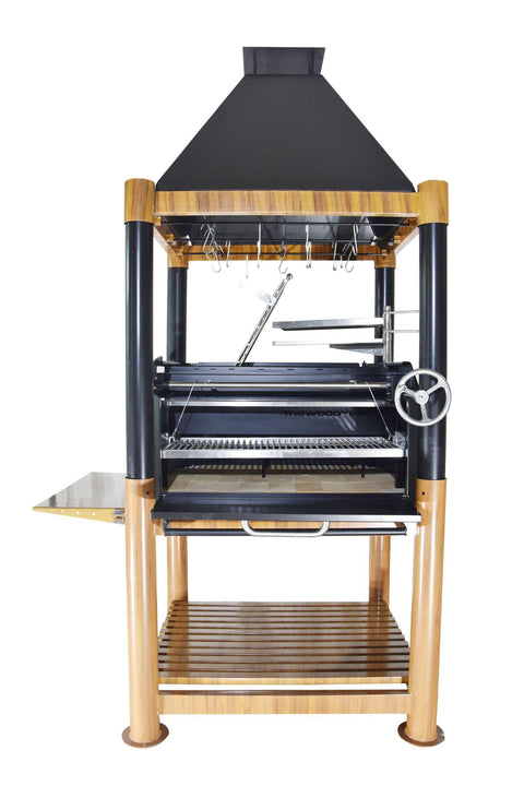 Tagwood BBQ Argentine Santa Maria Style Wood Fire & Charcoal Gaucho Grill | BBQ02SI-- - TAGWOOD BBQ STORES