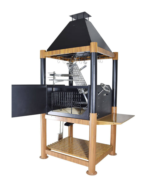 Tagwood BBQ Argentine Santa Maria Style Wood Fire & Charcoal Gaucho Grill | BBQ02SI-- - TAGWOOD BBQ STORES