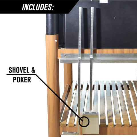 Tagwood BBQ Argentine Santa Maria Style Wood Fire & Charcoal Gaucho Grill | BBQ02SI-- - TAGWOOD BBQ STORES