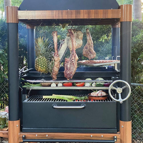 Argentine Grill | Charcoal BBQ | Steel & Stainless Steel | BBQ02SI - tagwoodbbq