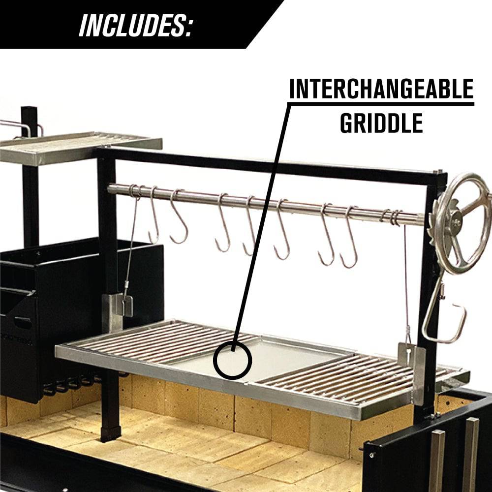 Tagwood BBQ Argentine Santa Maria Wood Fire & Charcoal Gaucho Grill | BBQ03SI-- - TAGWOOD BBQ STORES