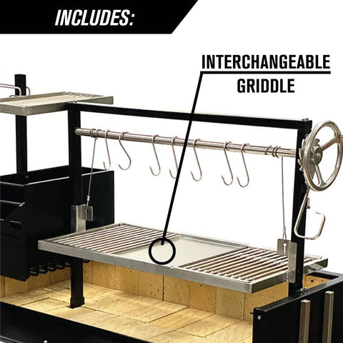 Tagwood BBQ Argentine Santa Maria Wood Fire & Charcoal Gaucho Grill | BBQ03SI-- - TAGWOOD BBQ STORES