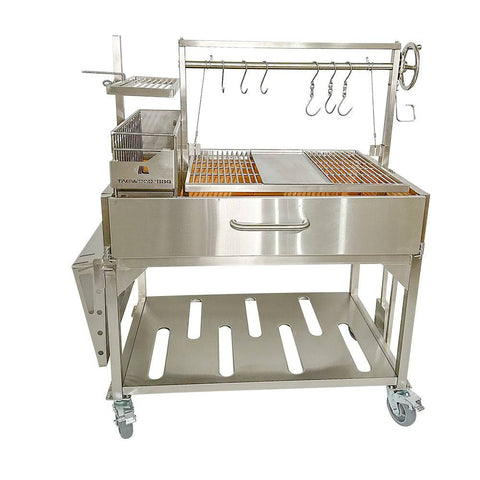 Tagwood BBQ XL Argentine Santa Maria Wood Fire & Charcoal Gaucho Grill | BBQ23SS -OPEN FIRE COOKING- - TAGWOOD BBQ STORES