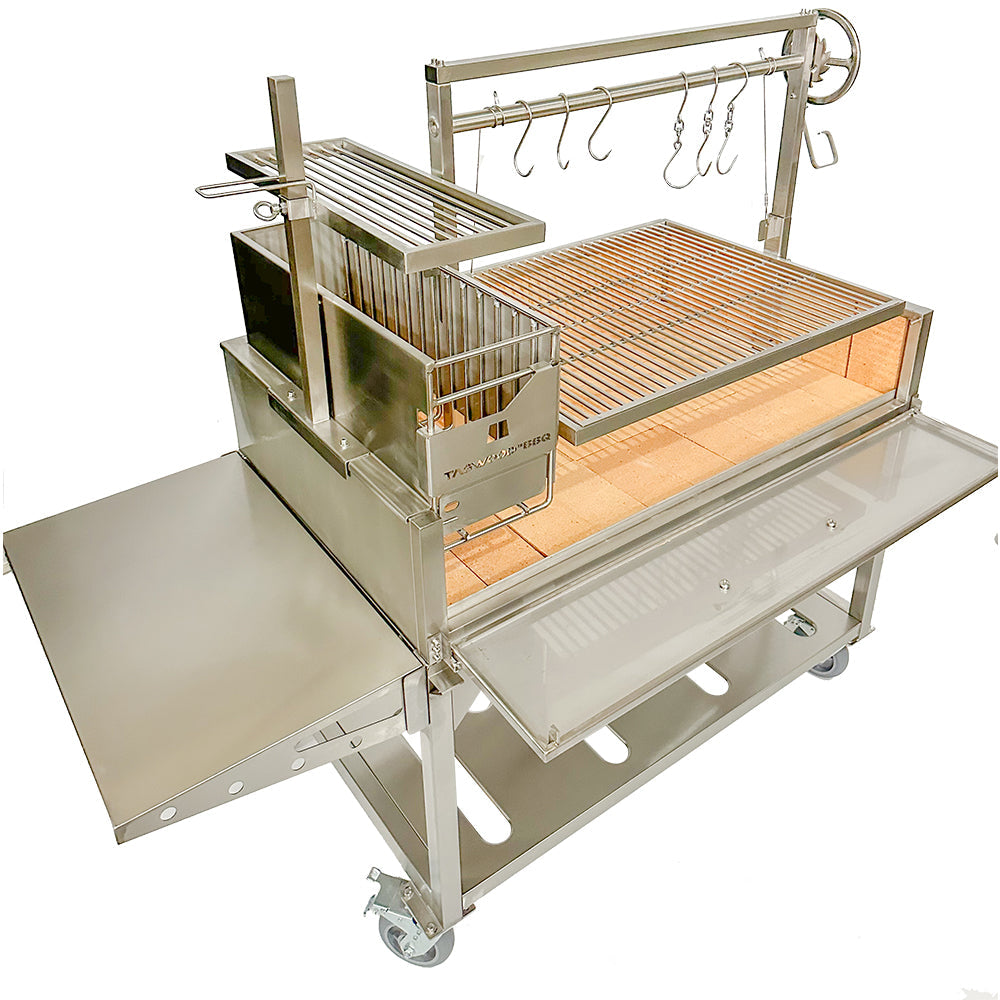 Tagwood BBQ XL Argentine Santa Maria Wood Fire & Charcoal Gaucho Grill | BBQ23SS -OPEN FIRE COOKING- - TAGWOOD BBQ STORES