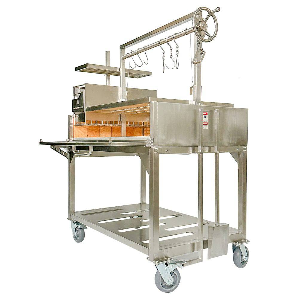 Tagwood BBQ XL Argentine Santa Maria Wood Fire & Charcoal Gaucho Grill | BBQ23SS -OPEN FIRE COOKING- - TAGWOOD BBQ STORES