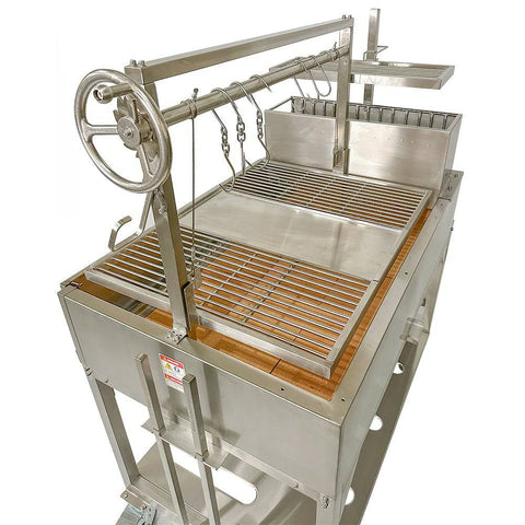 Tagwood BBQ XL Argentine Santa Maria Wood Fire & Charcoal Gaucho Grill | BBQ23SS -OPEN FIRE COOKING- - TAGWOOD BBQ STORES