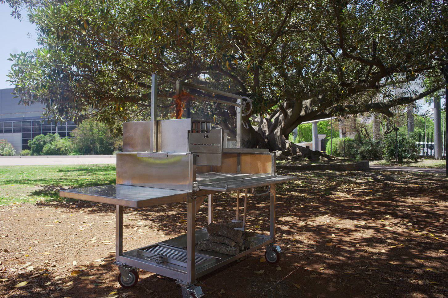 Tagwood BBQ XL Argentine Santa Maria Wood Fire & Charcoal Gaucho Grill | BBQ23SS -OPEN FIRE COOKING- - TAGWOOD BBQ STORES