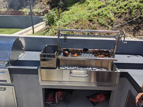 Tagwood BBQ Santa Maria Argentine Wood Fire & Charcoal Gaucho Grill Built in | BBQ05SS-- - TAGWOOD BBQ STORES
