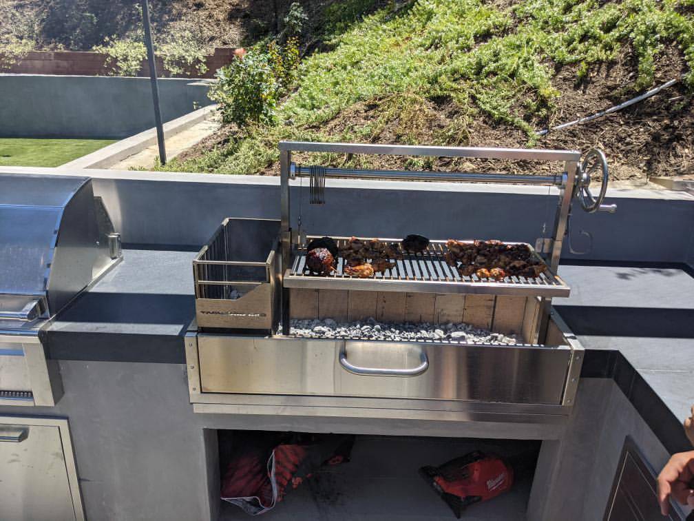 Tagwood BBQ Santa Maria Argentine Wood Fire & Charcoal Gaucho Grill Built in | BBQ05SS-- - TAGWOOD BBQ STORES