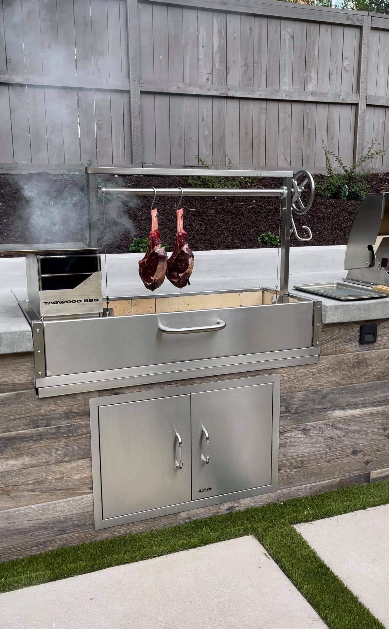 Tagwood BBQ Santa Maria Argentine Wood Fire & Charcoal Gaucho Grill Built in | BBQ05SS-- - TAGWOOD BBQ STORES