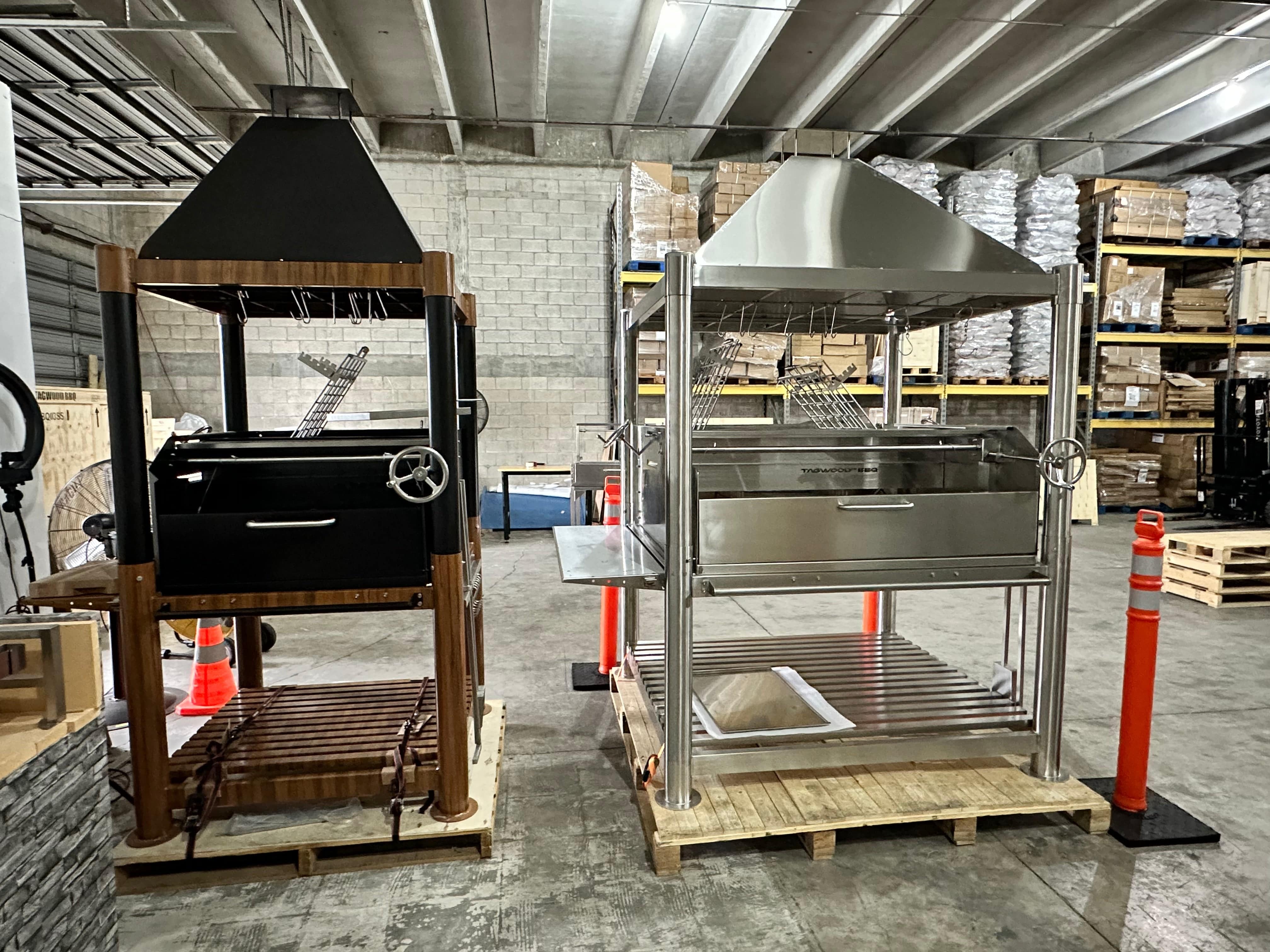 Tagwood BBQ XL Argentine Santa Maria Wood Fire & Charcoal Gaucho Grill all Stainless Steel | BBQ22SS - TAGWOOD BBQ STORES