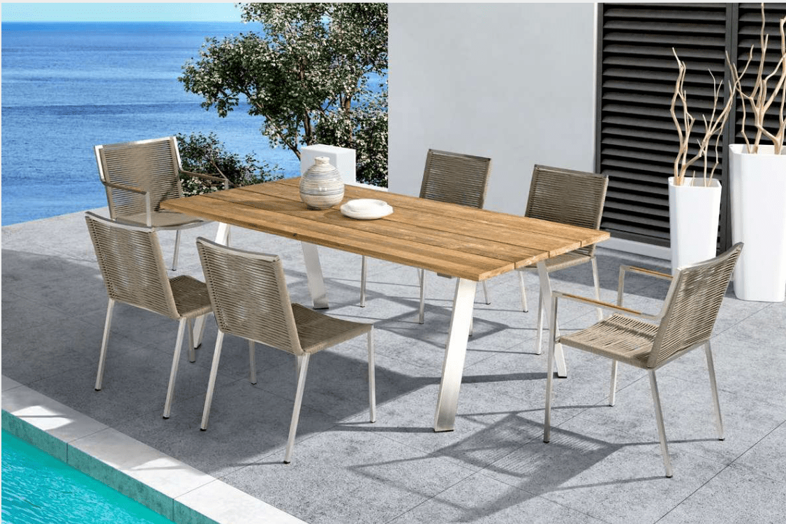 TGW Stainless Steel Single Sofa Chair with Rope PAFU17 - TAGWOOD BBQ STORES