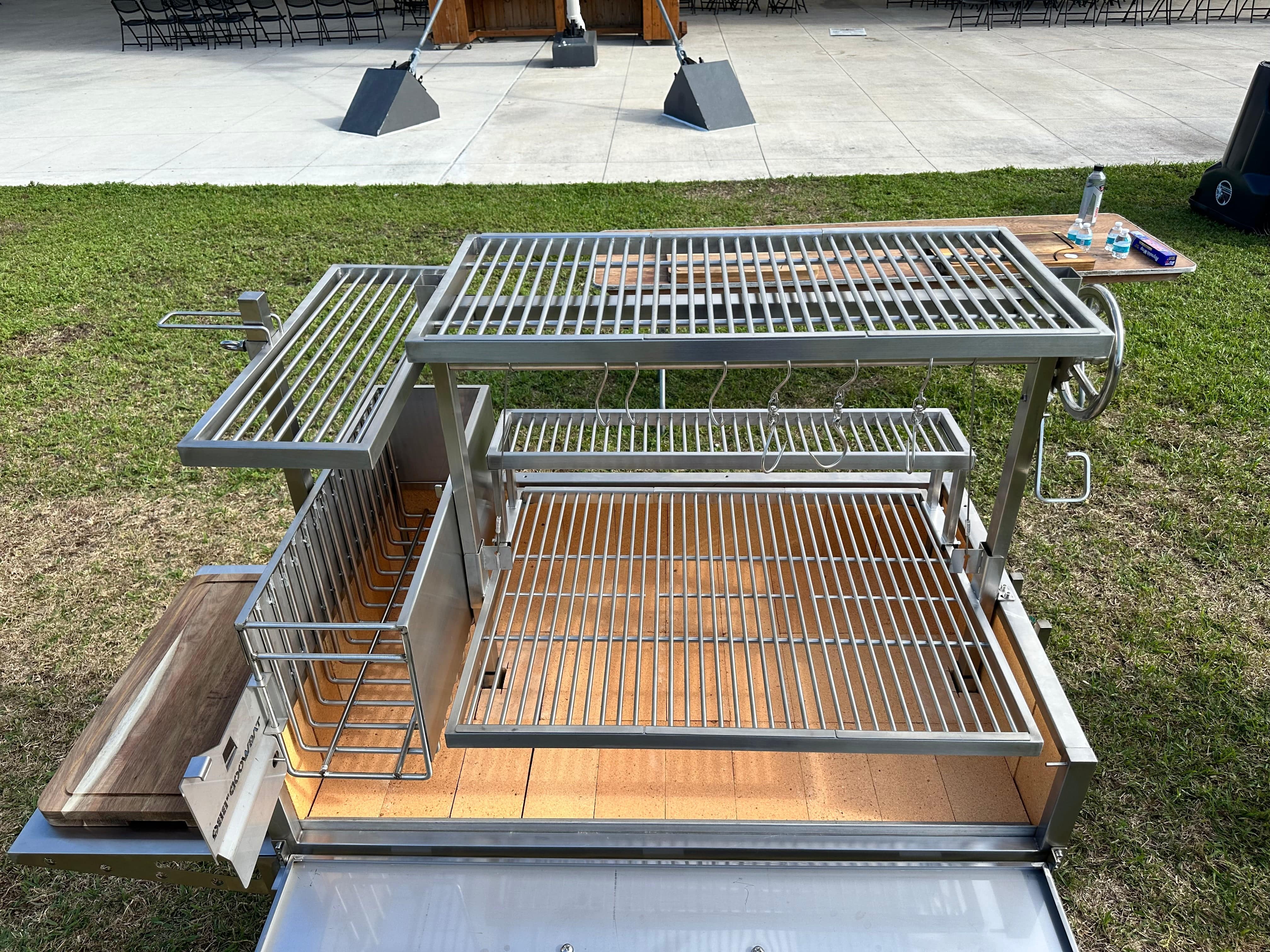 Tagwood BBQ XL Argentine Santa Maria Wood Fire & Charcoal Gaucho Grill | BBQ23SS -OPEN FIRE COOKING- - TAGWOOD BBQ STORES