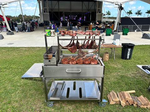 Tagwood BBQ XL Argentine Santa Maria Wood Fire & Charcoal Gaucho Grill | BBQ23SS -OPEN FIRE COOKING- - TAGWOOD BBQ STORES
