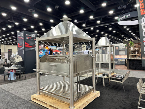 Tagwood BBQ XL Argentine Santa Maria Wood Fire & Charcoal Gaucho Grill all Stainless Steel | BBQ22SS - TAGWOOD BBQ STORES