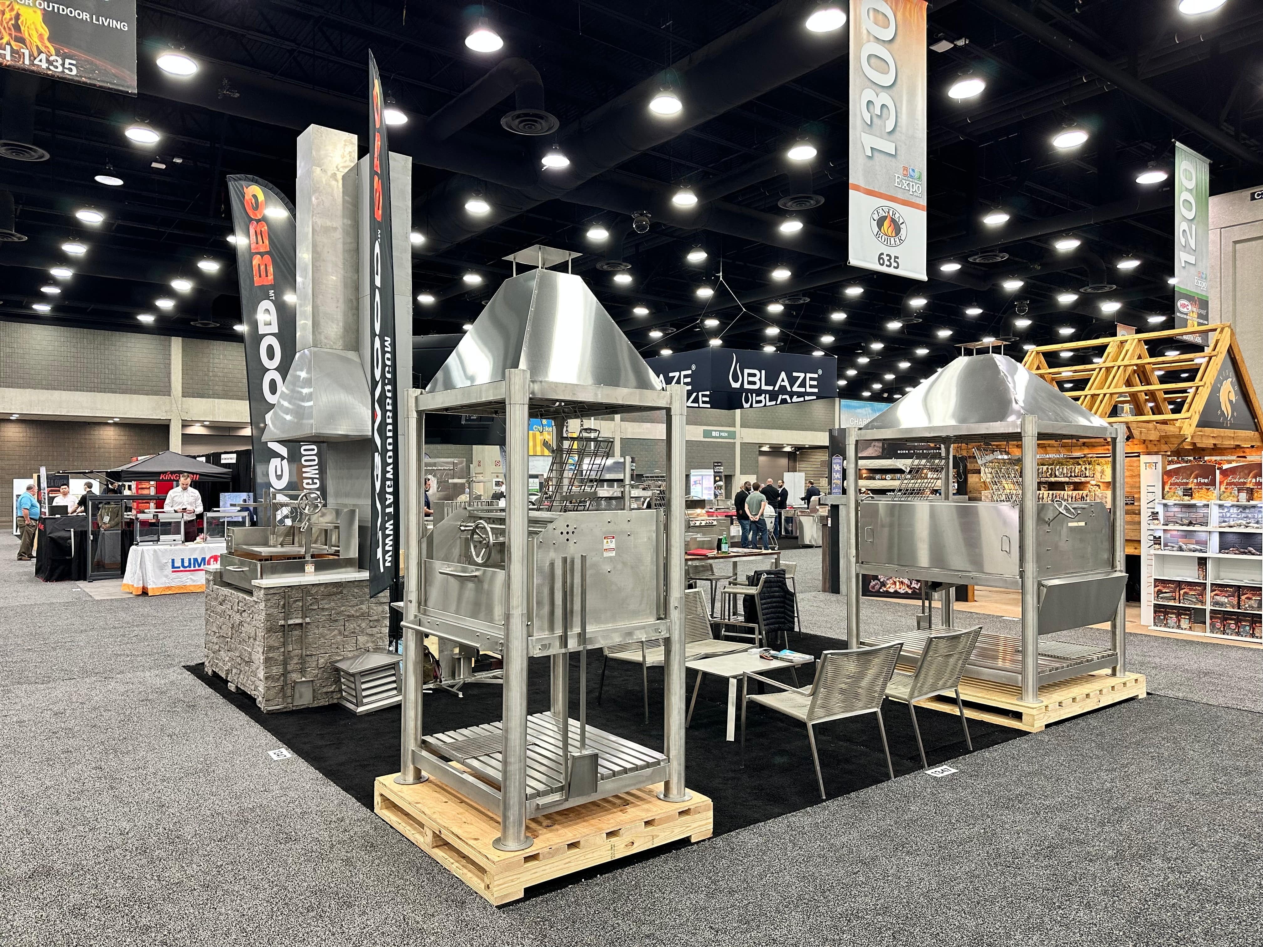 Tagwood BBQ XL Argentine Santa Maria Wood Fire & Charcoal Gaucho Grill all Stainless Steel | BBQ22SS - TAGWOOD BBQ STORES
